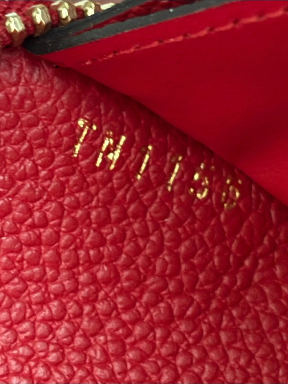 RARE Louis Vuitton Clemence Wallet Empreinte Leather Red